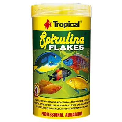 Afbeelding van Tropical Spirulina Flakes Plantaardige vlokkenvoer met Spirulina, per stuk verpakt (1 x 250 ml)