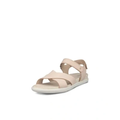 Afbeelding van ECCO Damara leren dames sandalen beige Maat 42