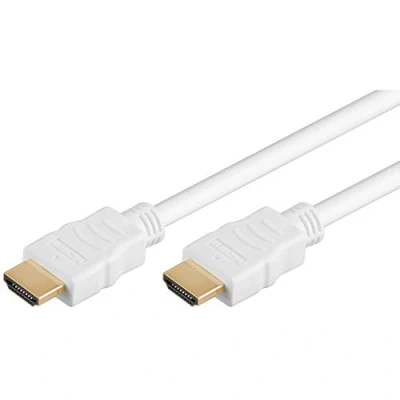Afbeelding van PremiumCord 4K High Speed HDMI + ethernetkabel 15 m, compatibel met video 2160p, Full HD 1080p, Deep Color, 3D, ARC, HDR, 3x afgeschermd, 10,2 Gbps, vergulde aansluitingen, wit