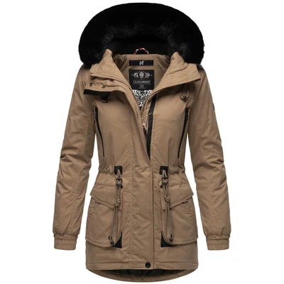 Afbeelding van Navahoo Olessaa Winterjas, Dames, Maat: XS, Taupe