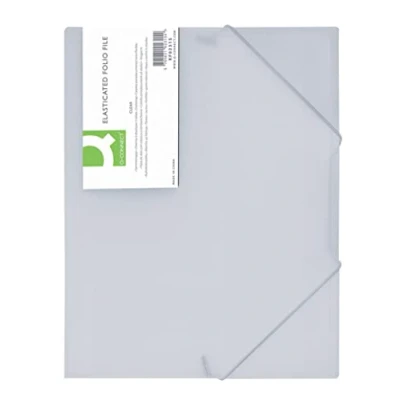 Afbeelding van Q Connect A4 elastiek Folio, transparant