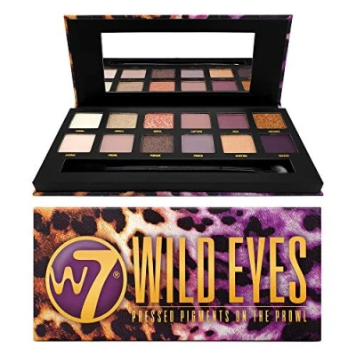Afbeelding van W7 Pressed Pigments On The Prowl Oogschaduw Palette Wild Eyes