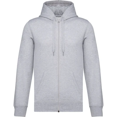 Afbeelding van Kariban Gerecycleerde sweater met rits en capuchon uniseks K4042 Oxford Grey