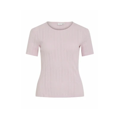 Afbeelding van VILA MIT Kurzen ÄRMELN Rundhals Tshirt print, Dames, Maat: XS, Winsome orchid