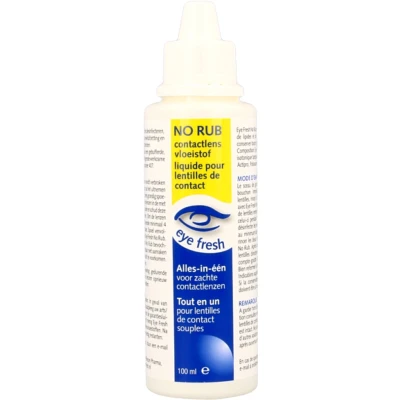 Afbeelding van Eye Fresh Lenzenvloeistof Alles In 1 No Rub Mini 100ml