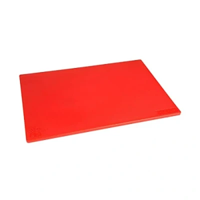 Afbeelding van Hygiplas antibacteriële LDPE snijplank rood 450x300x10mm