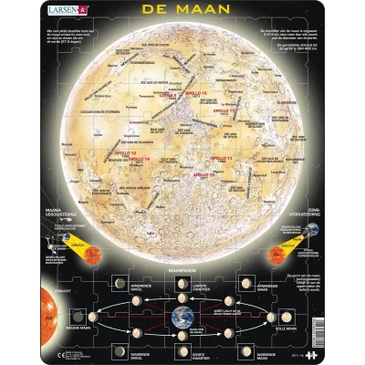 Afbeelding van Larsen Legpuzzel Maxi De Maan 70 Stukjes