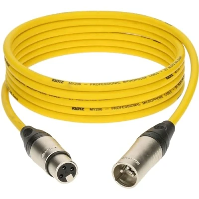 Afbeelding van Klotz M1K5FM0200 Microfoonkabel geel 2 m