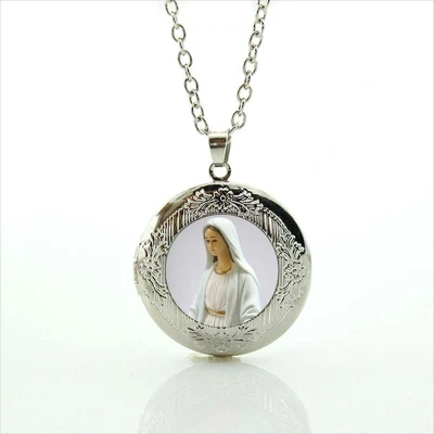 Afbeelding van Ketting met hanger Maria Wonderdadige. (medaillon)