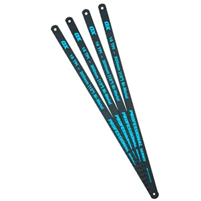 Afbeelding van OX Pro 12&quot; Hacksaw Blades 18 TPI Pack 4