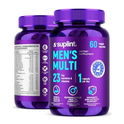 Afbeelding van Multivitaminen man Vitaminen Multivitamines en mineralen Multivitamine compleet 60 capsules Suplint