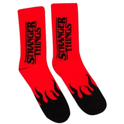 Afbeelding van Stranger Things Red Flame Sokken rood zwart L XL Unisex