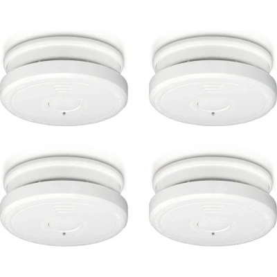 Afbeelding van Alecto SA20 4x Rookmelder, 4 pack, wit White