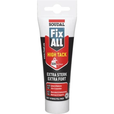 Afbeelding van Soudal Fix ALL High Tack Verlijmingskit 125 ml Wit 153975