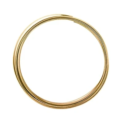 Afbeelding van Vaessen Creative Aluminium platte draad 10x1mm 2,5m licht goud,
