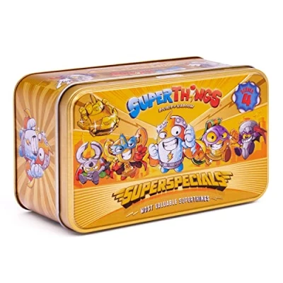 Afbeelding van SUPERTHINGS doos Gold serie 4 Bevat alle speciale figuren uit de 4. Ultraaro (Kid Kazoom), 2 gouden leiders, 6 zilveren kapiteins en blasterjets