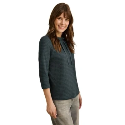 Afbeelding van CECIL Two Tone structuurshirt, Slate Kaki, L