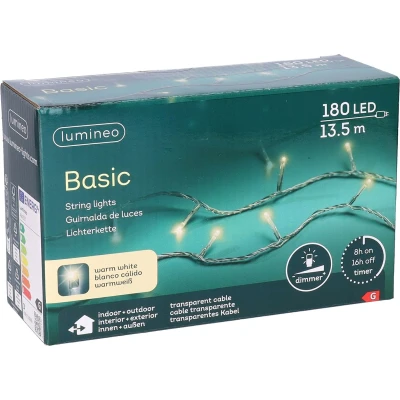 Afbeelding van Bigbuy Christmas Led Lichtkrans Warm Wit 17 M