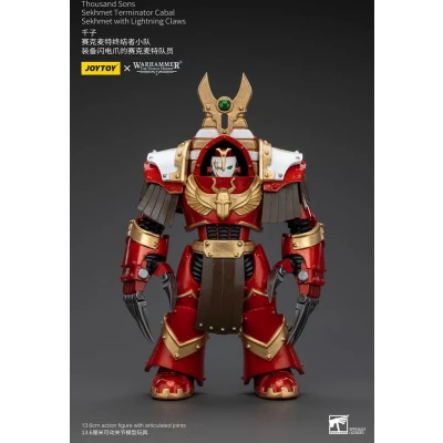 Afbeelding van Joy Toy (CN) Warhammer The Horus Heresy Action Figure 1/18 Thousand Sons Sekhmet Terminator Cabal met Lightning Claws 14 cm Figuur