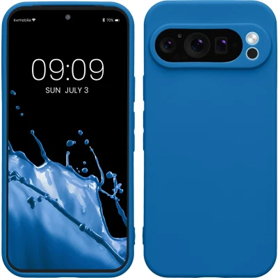 Afbeelding van kwmobile telefoonhoesje geschikt voor Google Pixel 9 Pro Hoesje smartphone Precisie camera uitsnede In rifblauw