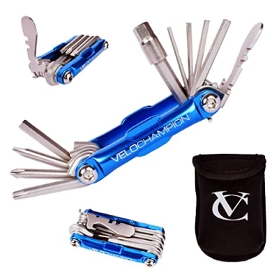 Afbeelding van VeloChampion Premium kwaliteit MLT10 multitool voor fietsen 10 in 1 multifunctionele fietsonderhoudstool draagbaar, betrouwbaar, duurzaam en gebruiksvriendelijk