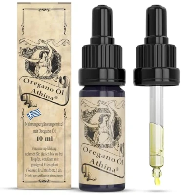 Afbeelding van Athina® Oregano Öl Bio DE ÖKO 006 I 1 x 10 ml ätherisches Oreganoöl Origanum vulgare hirtum aus Griechenland 80% Carvacrol Regelmäßige Kontrollen für höchste Qualität