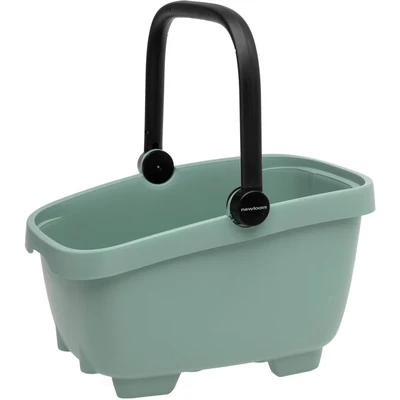 Afbeelding van New Looxs Clipper With Handle Fietstas Green 28L Groen Fietstassen