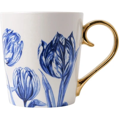 Afbeelding van Heinen Delfts Blauw Mok &#039;Tulp&#039;