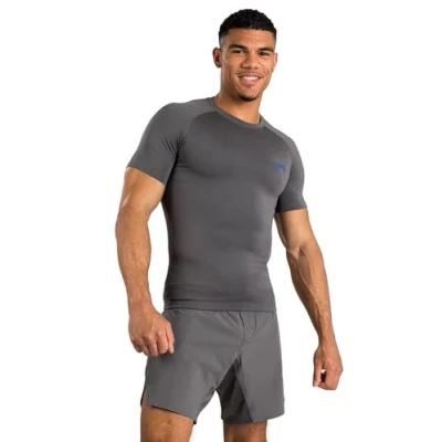 Afbeelding van Venum Contender Heren Rashguard met korte mouwen Grijs XXL