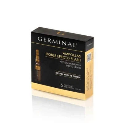 Afbeelding van Germinal Doble Efecto Flash Sérum Facial Antiarrugas Ampollas Lifting Inmediato Faciales Antiedad Acción Inmediata y Duradera 5 de 1,5 ml
