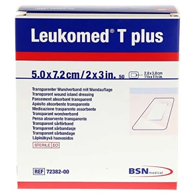 Afbeelding van Leukomed T plus 7.2 x 5 cm 50 stuks