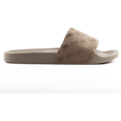Afbeelding van Guess Tokyo Muiltjes, Heren, Maat: 41, Sand/green Textiel