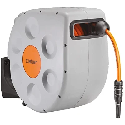 Afbeelding van Claber Rotoroll Evolution 30m, automatische muurhaspel met langzaam oprollen