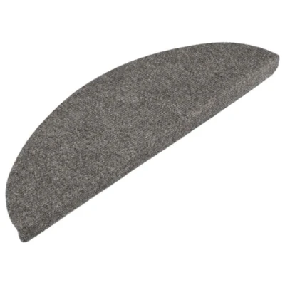 Afbeelding van vidaXL Trapmatten zelfklevend 15 st 56x17x3 cm grijs, trapmat, trapmatje, traptapijt, trapmatten, trapmatjes, traptapijten, trapbeschermer