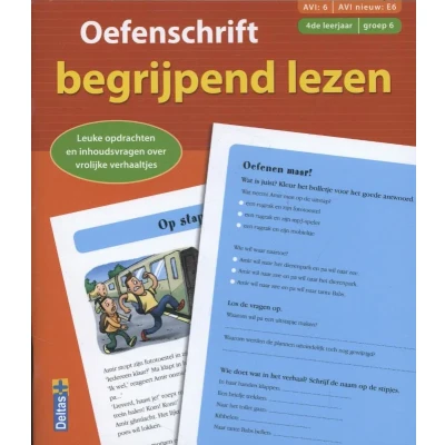 Afbeelding van Deltas Oefenschrift begrijpend lezen AVI:6 AVI nieuw: E6, 4de leerjaar