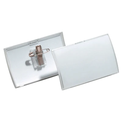 Afbeelding van Durable Badge Met Combiclip Click Fold, Ft 40 X 75 Mm, Doos Van 25 Stuks