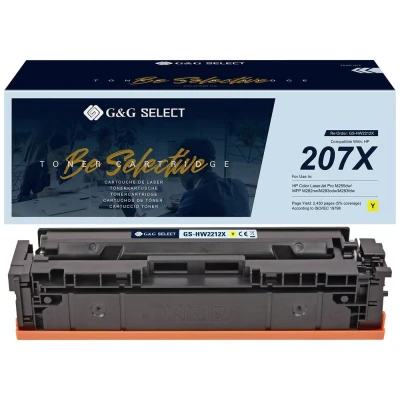 Afbeelding van G&amp;G Toner vervangt HP 207X Compatibel Geel W2212X(207X) GS HW2212X(207X)