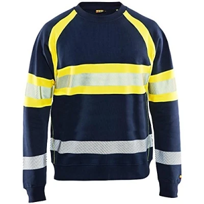 Afbeelding van Blaklader Sweatshirt Hi vis Klasse 1 3359 MARINEBLAUW/GEEL MT M