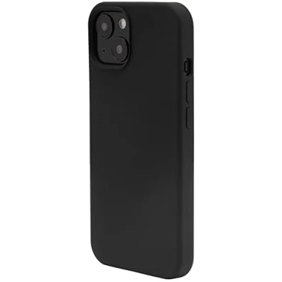 Afbeelding van JT Berlin Liquid siliconen dunne beschermhoes compatibel met Apple iPhone 13 Mini hoes [Wireless Charging compatibel, zachte microvezel binnenvoering, model Steglitter ] zwart