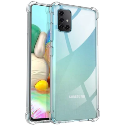 Afbeelding van Samsung Galaxy A71 Hoesje Siliconen en TPU (zacht) iMoshion Softcase/Backcover Transparant Telefoonhoesje