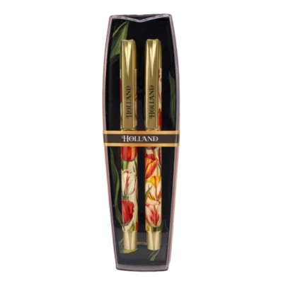 Afbeelding van Pennenset Vintage Tulpen Cadeau Set Pen Souvenir