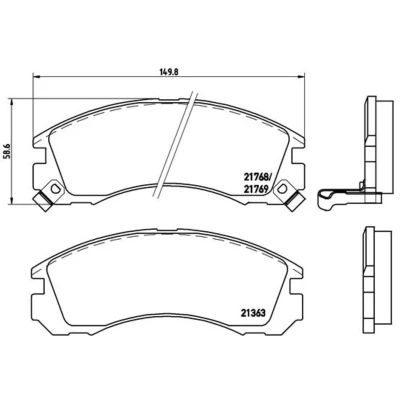 Afbeelding van Brembo Remblokset P 54 017X
