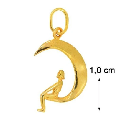 Afbeelding van Blinx Jewels Vergulden Hanger Maan Persoon