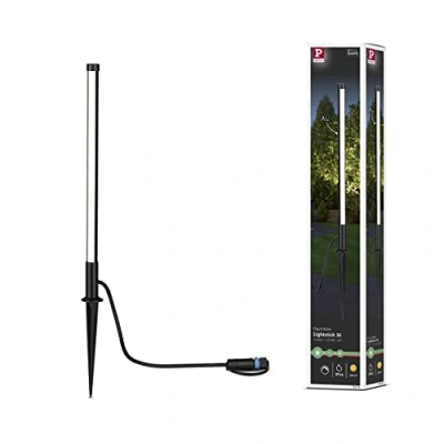 Afbeelding van Paulmann 94530 Plug &amp; Shine LED buitenlamp Poller Pin IP65 incl. 1x5,5 Watt dimbaar antraciet tuinverlichting aluminium, kunststof 3000 K
