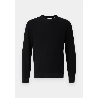 Afbeelding van Only &amp; Sons Onstony Waffle CREW Trui, Heren, Maat: Medium, Black