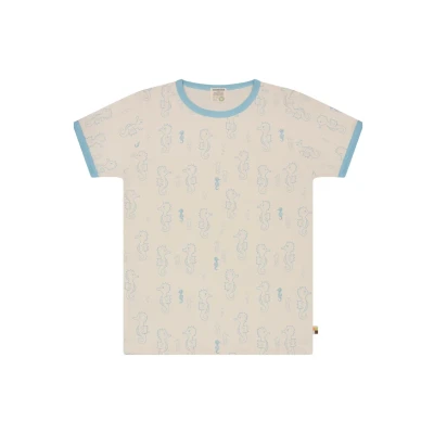 Afbeelding van loud + proud T shirt met print, van biologisch katoen, GOTS gecertificeerd, Air., 146 152