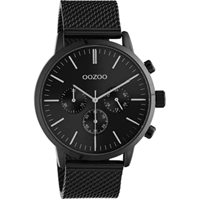 Afbeelding van Oozoo Chronograaf, Maat: One Size, Schwarz