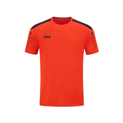 Afbeelding van JAKO Jersey Power (Korte Mouw), Uniseks Volwassene, Vlam/Marine, S