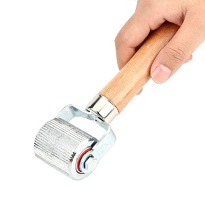 Afbeelding van DEWIN Motorfiets band patch roller, roller tool auto wiel houten handvat reparatie Stitcher kogellager (groot)