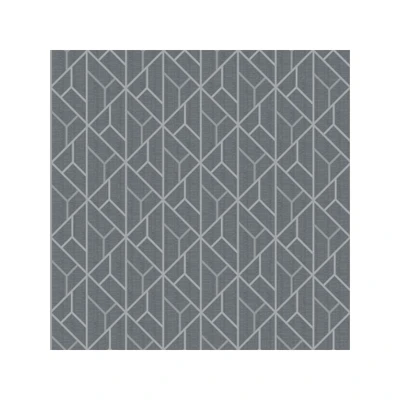 Afbeelding van Leen Bakker Dutch Wallcoverings Galactik Dessin Donker 0,53x10,05m Behang Grijs Vlies